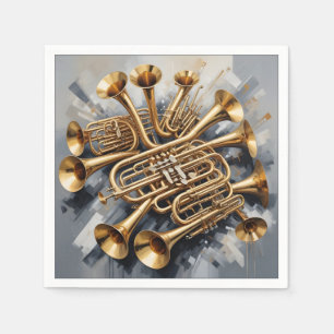 Servilleta De Papel Instrumentos musicales