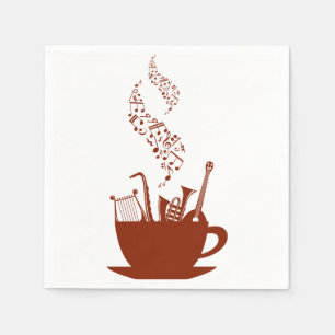 Servilleta De Papel Instrumentos musicales y servilletas de papel de