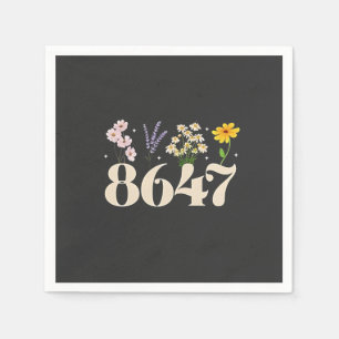 Servilleta De Papel intage 8647, Anti Trump, floral feminista, sutil