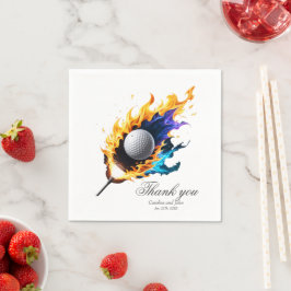 Servilleta De Papel Intensidad de las llamas: La pelota de golf en acc