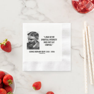Servilleta De Papel Intensidad Espiritual de George B. Shaw No Come Ca