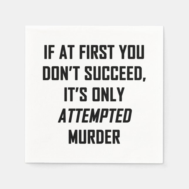 Servilleta De Papel Intento de asesinato (Anverso)