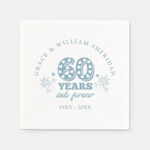 Servilleta De Papel Into Forever 60° Aniversario Boda