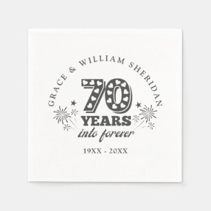 Servilleta De Papel Into Forever 70 Aniversario Boda