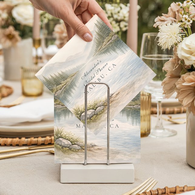 Servilleta De Papel Into The Mountains Bridal Shower (Subido por el creador)