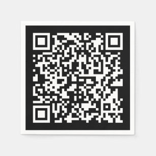 Servilleta De Papel Introducir URL y crear código QR explorable   Blan