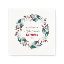 Invierno caprichoso Santo Berries Wreath Baby Show