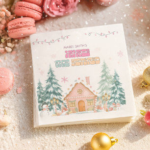 Servilleta De Papel Invierno de Pan de Crema Rosado Terrania 1er cumpl