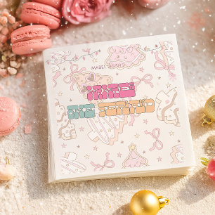 Servilleta De Papel Invierno de Pan de Crema Rosado Terrania 1er cumpl