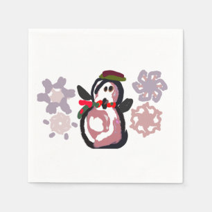 Servilleta De Papel Invierno de pingüino