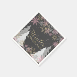 Servilleta De Papel Invierno Fiesta de Onederland Napkins primer cumpl