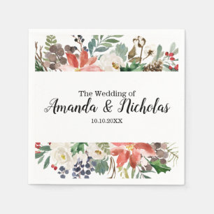 Servilleta De Papel Invierno místico   boda personalizado