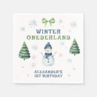 Invierno Onederland Muñeco de Nieve Cumpleaños 1