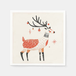 Servilleta De Papel Invierno, Yule y Navidades Ropa festiva