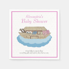 Servilleta De Papel Invitación a Baby Shower en árabe de Baby Girl Pin