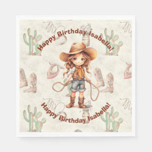 Servilleta De Papel Invitación a Bash de Cumpleaños de Nova