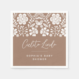 Servilleta De Papel Invitación a Cielito Lindo Baby Shower Terracotta