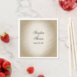 Servilleta De Papel Invitación a la Boda de Oro Antigua