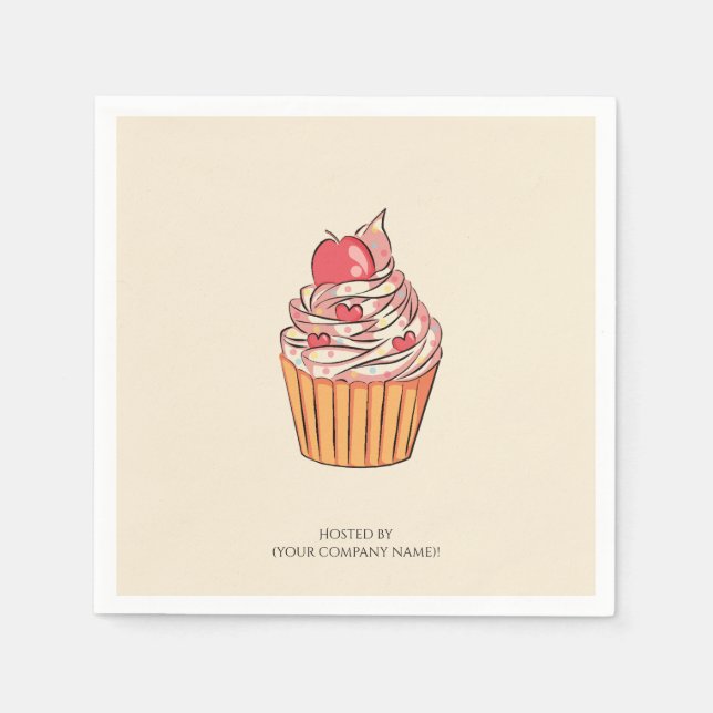 Servilleta De Papel Invitación a la celebración de un hito de trabajo  (Anverso)