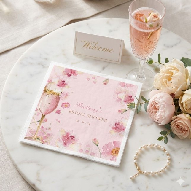 Servilleta De Papel Invitación a la despedida de soltera Petals, Pearl (Subido por el creador)