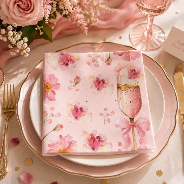 Servilleta De Papel Invitación a la despedida de soltera Petals, Pearl (Subido por el creador)