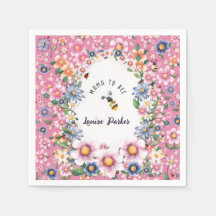 Invitación a la fiesta de bebé de Mama to Bee