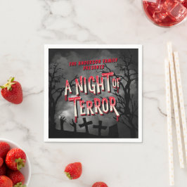 Servilleta De Papel Invitación a la fiesta de Halloween para adultos P