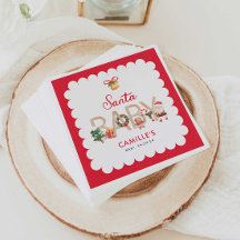 Invitación a Winter Santa Baby Shower