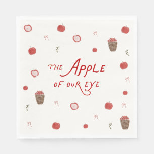 Servilleta De Papel Invitación de baby shower caprichosa manzana de nu