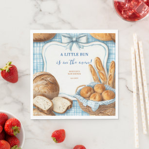 Servilleta De Papel Invitación de Baby Shower Un Pequeño Pan Está en e
