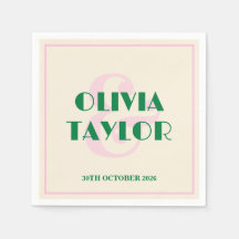 Invitación de Boda a Rayas Retro Moderna