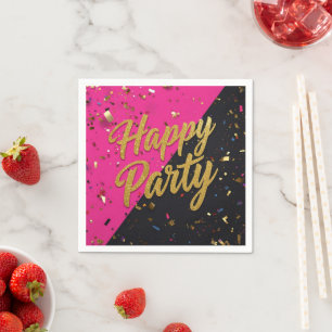 Servilleta De Papel Invitación de Confeti para Despedida de Soltera Úl