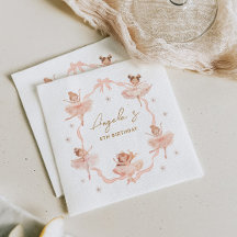 Invitación de cumpleaños de Cute Ballerinas