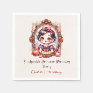 Servilleta De Papel Invitación de cumpleaños de la princesa encantada