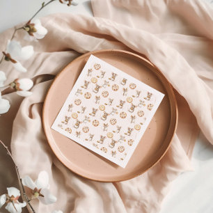 Servilleta De Papel Invitación de cumpleaños para niños con cookie de 