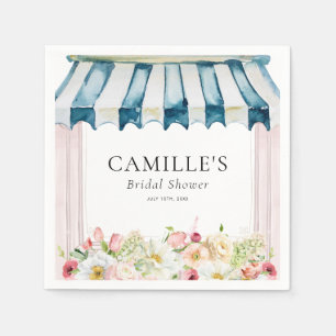 Servilleta De Papel Invitación de Despedida de Soltera en Jardín de Fl