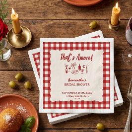 Servilleta De Papel Invitación de Despedida de Soltera Italiana 'That'