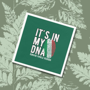 Servilleta De Papel Invitación de Reunión Familiar de ADN Italiano