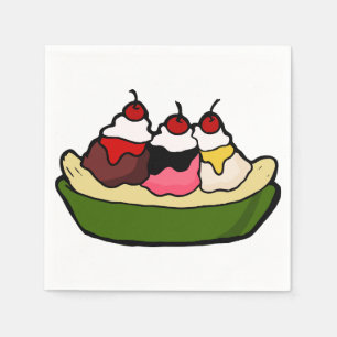 Servilleta De Papel Invitación dulce del helado de la fractura de