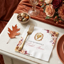 Invitación floral para baby shower de otoño inspir