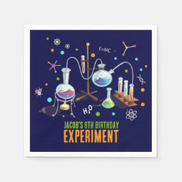 Servilleta De Papel Invitaciones a cumpleaños de ciencia