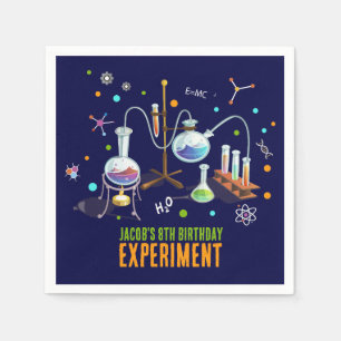 Servilleta De Papel Invitaciones a cumpleaños de ciencia