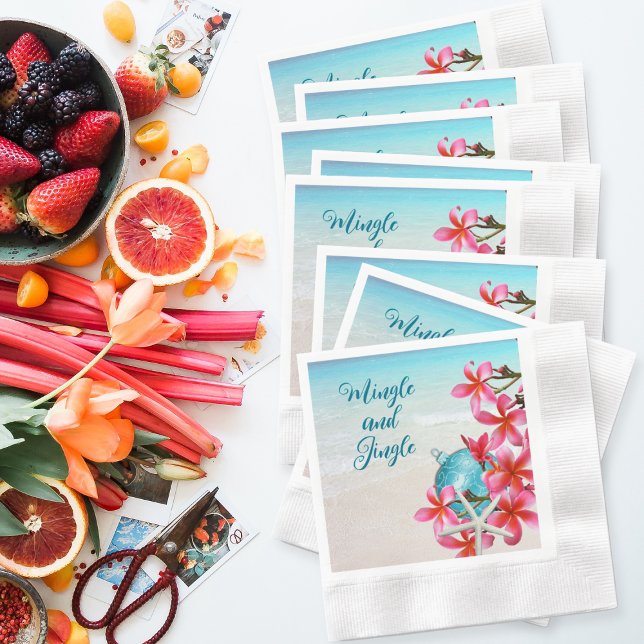 Servilleta De Papel Invitaciones para fiestas de vacaciones en la play (Subido por el creador)