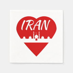 Servilleta De Papel Irán ama a Irán