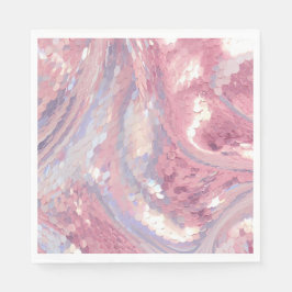 Servilleta De Papel Iridesecent Pink and Purple Sequin