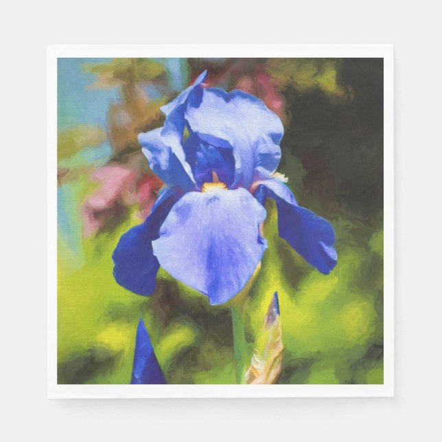 Servilleta De Papel Iris azul (Anverso)