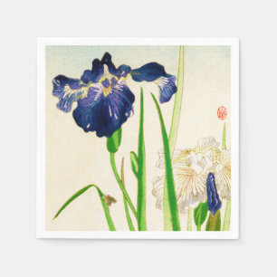 Servilleta De Papel Iris azul - impresión japonesa de la acuarela