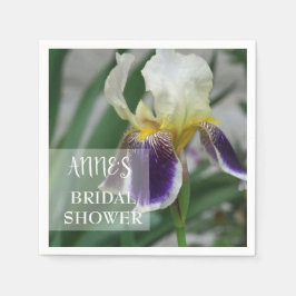 Servilleta De Papel Iris Flower Bridal Shower Papeles Napkins