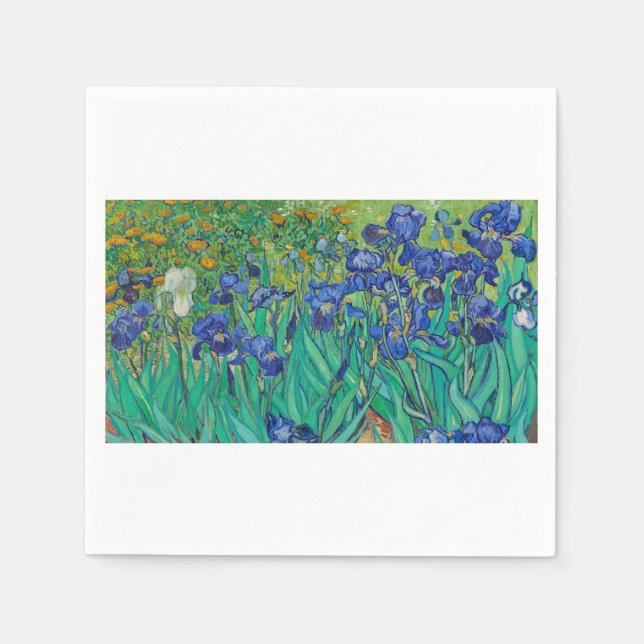 Servilleta De Papel Irises by Vincent van Gogh (Anverso)