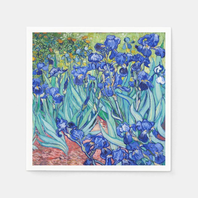 Servilleta De Papel Irises Vincent van Gogh (Anverso)
